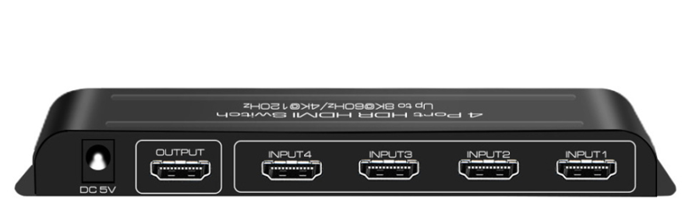 HDMI Switch 4 in 1 out 8K 60Hz HDR