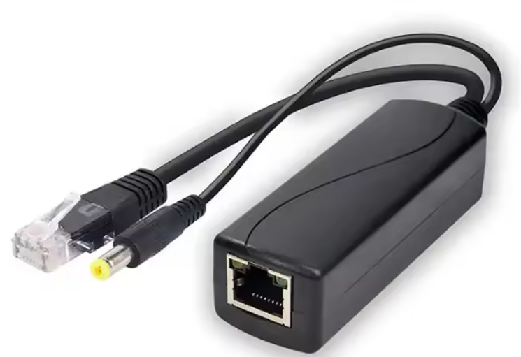 PoE 100Mbps 24W Micro USB 12V 2A PoE Splitter for 6 inch 