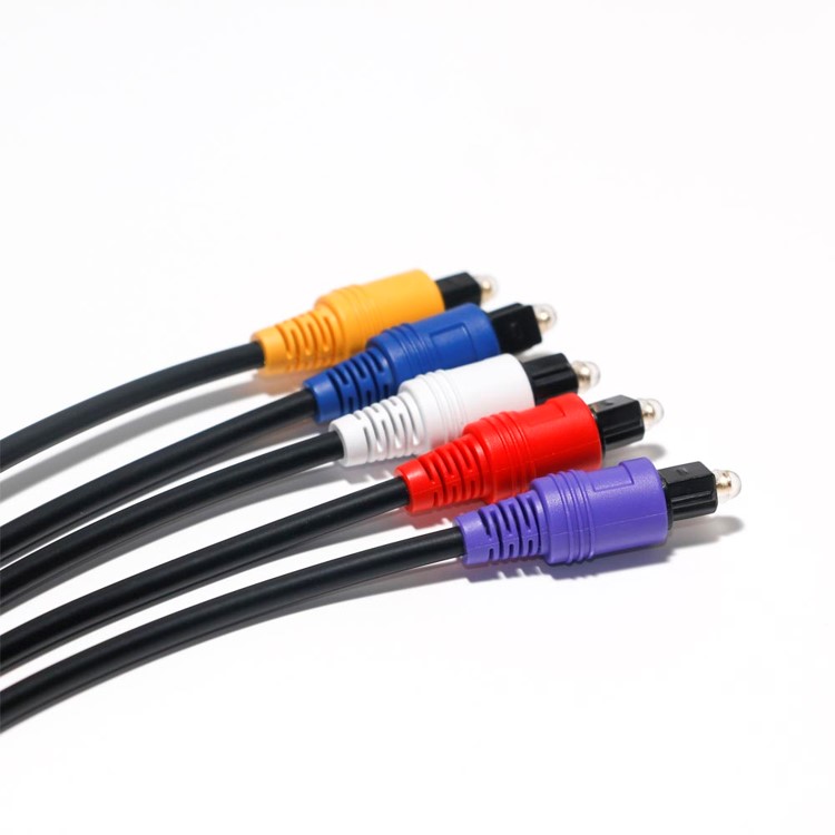 Audio fiber optic, Plastic, colorful