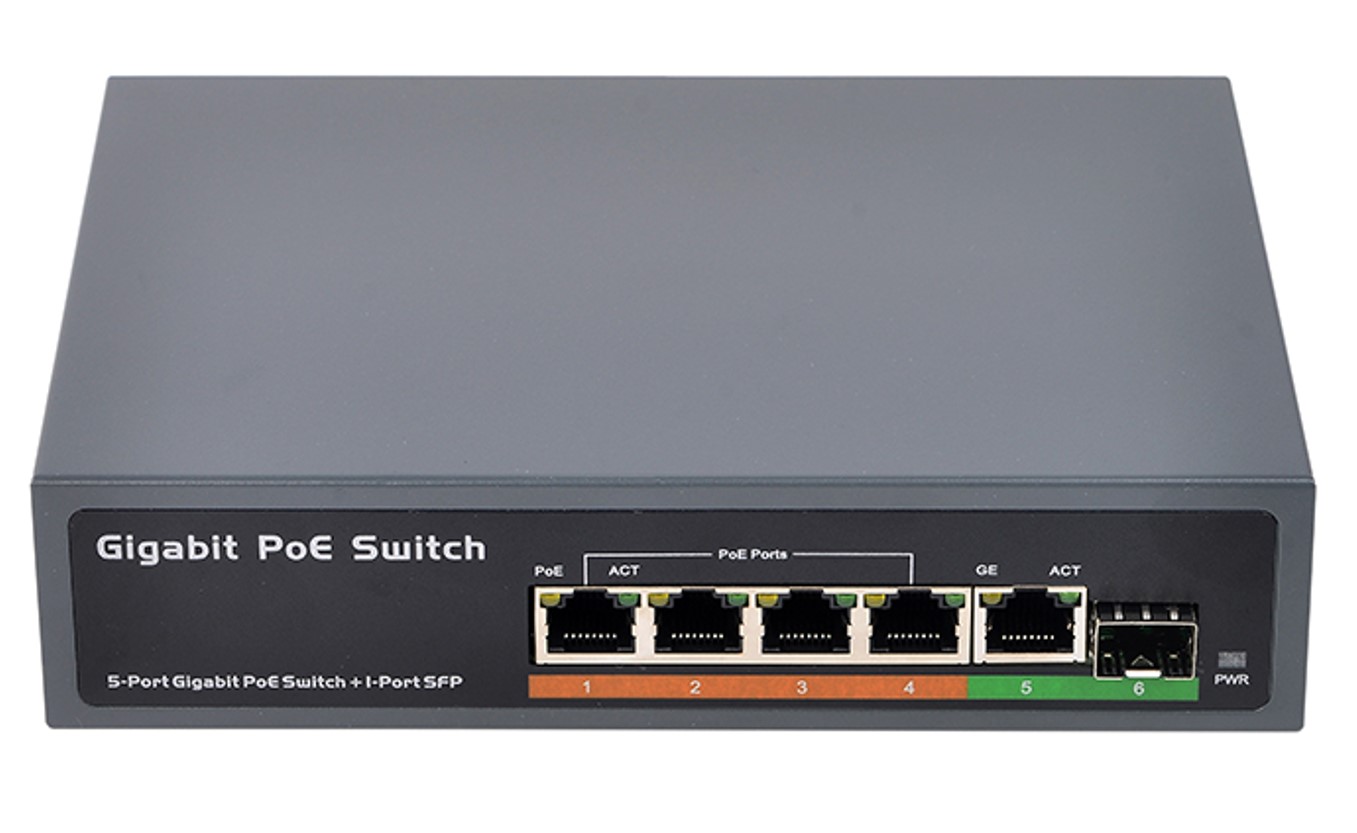 10 port switch with 8 port PoE, All Gigabit 